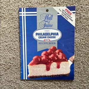 1985 “Hall of Fame Philadelphia Cream Cheese Recipe Book” Booklet